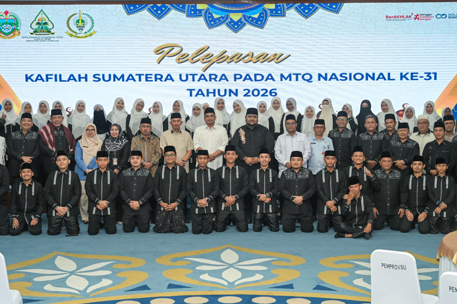 Bobby Nasution Lepas Kafilah Sumut ke MTQ Nasional 2026 di Semarang